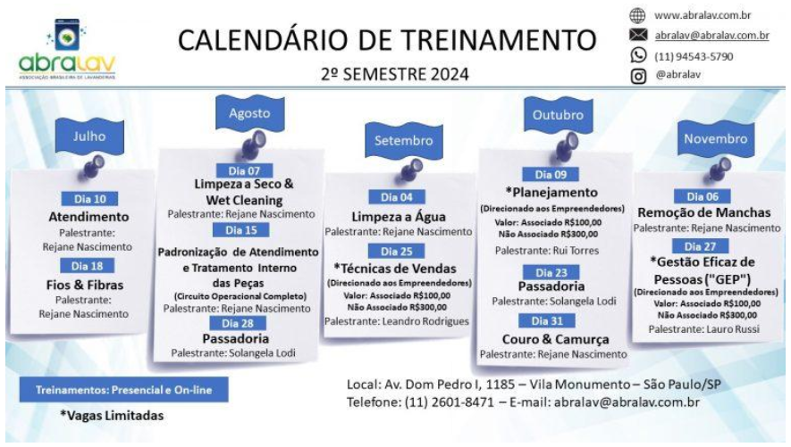 cursos abralav SEGUNDO SEMESTRE 2024 - CABILAVI