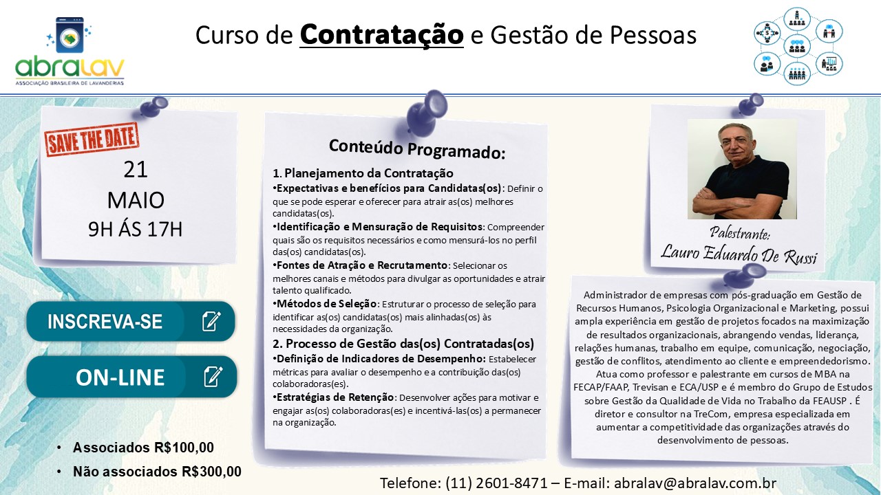 Cursos abralav 2025 - cabilavi