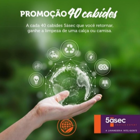 Reutilização de cabides - cabilavi