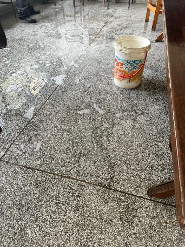 reaproveitamento da agua para lavagem do refeitorio - cabilavi