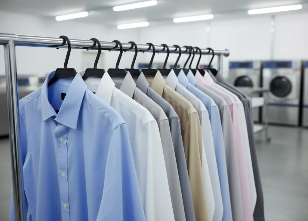 Produtividade Máxima na Lavanderia arara organizada com cabides cabilavi