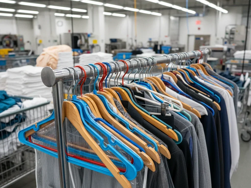 lavanderia desorganizada com cabides fora do padrao - cabilavi