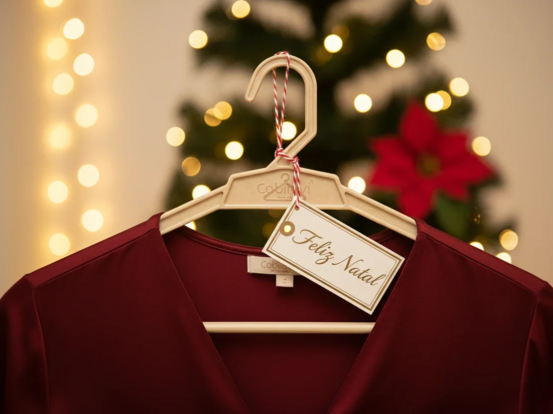 mimos de natal para lavanderias B2C - bio cabide cabilavi