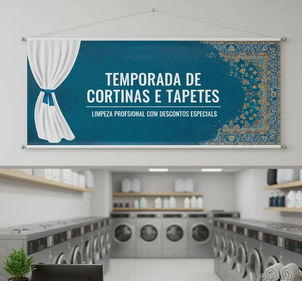 banner criativo para lavanderia - cabilavi