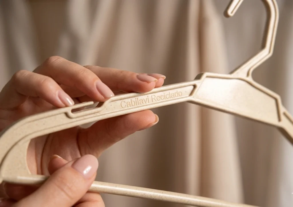 reciclagem de plástico industrial - bio cabide Cabilavi