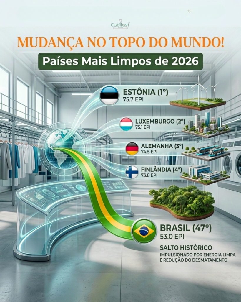 países mais limpos do mundo - cabilavi