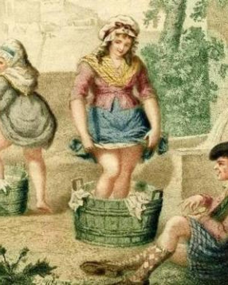 Lavando roupas na Escócia antiga - cabilavi